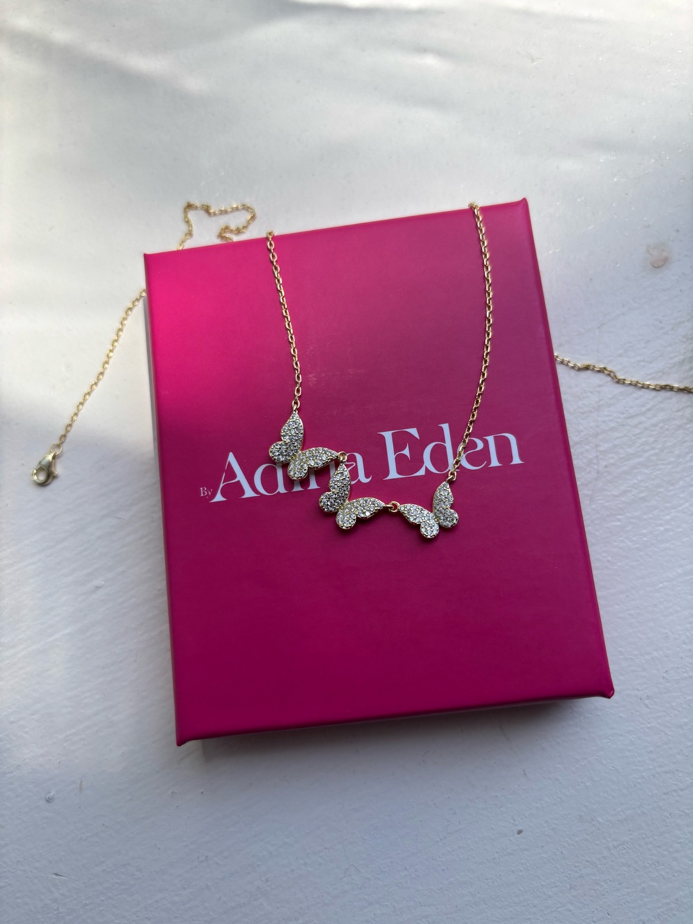Adina Eden Gold Butterfly Necklace
